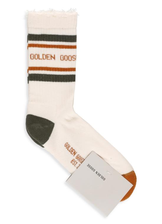 25FW 골든구스 언더웨어 GUP00883 P002205 12304 SOCKS HIGH Ivory - GOLDEN GOOSE