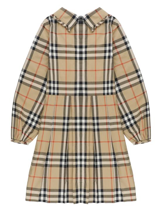 25FW [키즈] 버버리 원피스 8108991 KG2 IDA B CHKB9368 Beige - BURBERRY