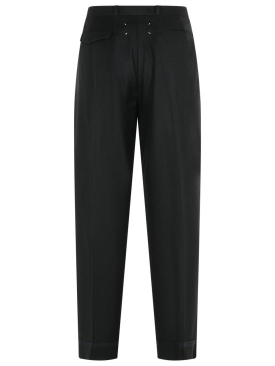 25FW 마르지엘라 울 & 린넨 트라우저 S50KA0687 M35504900 Black - MAISON MARGIELA