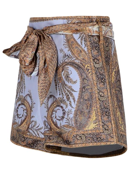 25FW 짐머만 숏팬츠 5214AF251LILIAC PAISLEY Liliac - ZIMMERMANN