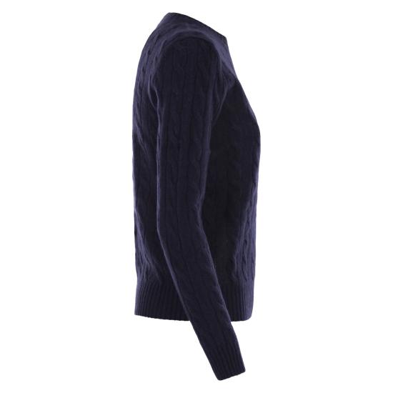 25FW 폴로 랄프로렌 폴로 자수 케이블 니트 스웨터 211971865 NAVY - POLO RALPH LAUREN