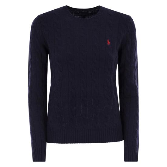 25FW 폴로 랄프로렌 폴로 자수 케이블 니트 스웨터 211971865 NAVY