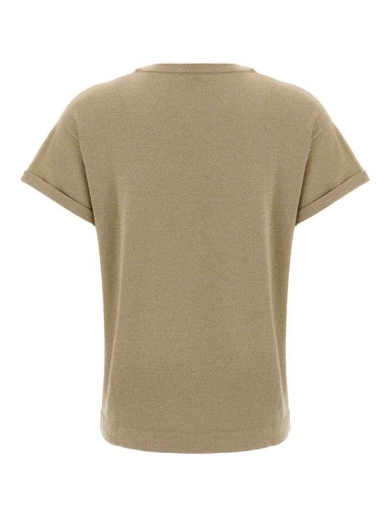  브루넬로 쿠치넬리 반팔 티셔츠 M41810000C077 Beige - BRUNELLO CUCINELLI