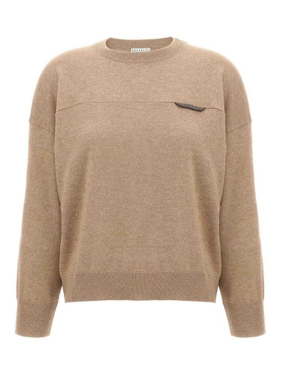 25FW 브루넬로 쿠치넬리 스웨터 M12212600C4186 Beige