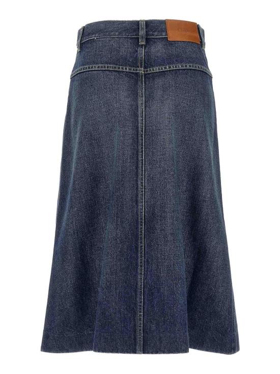 25FW 끌로에 미디 스커트 CH25ADJ01251427 Blue - CHLOE