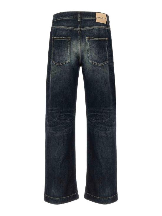  알렉산더 맥퀸 스트레이트 팬츠 839142QYABR4211 Blue - ALEXANDER MCQUEEN