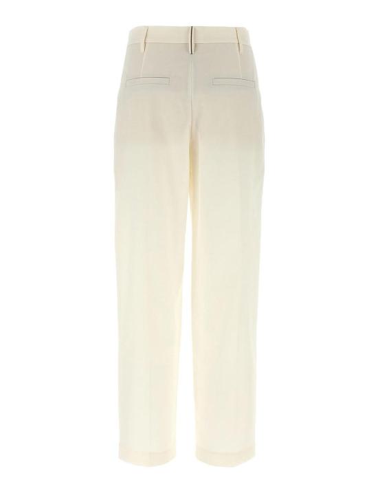 25FW 브루넬로 쿠치넬리 스트레이트 팬츠 MA033P9045C4357 White - BRUNELLO CUCINELLI