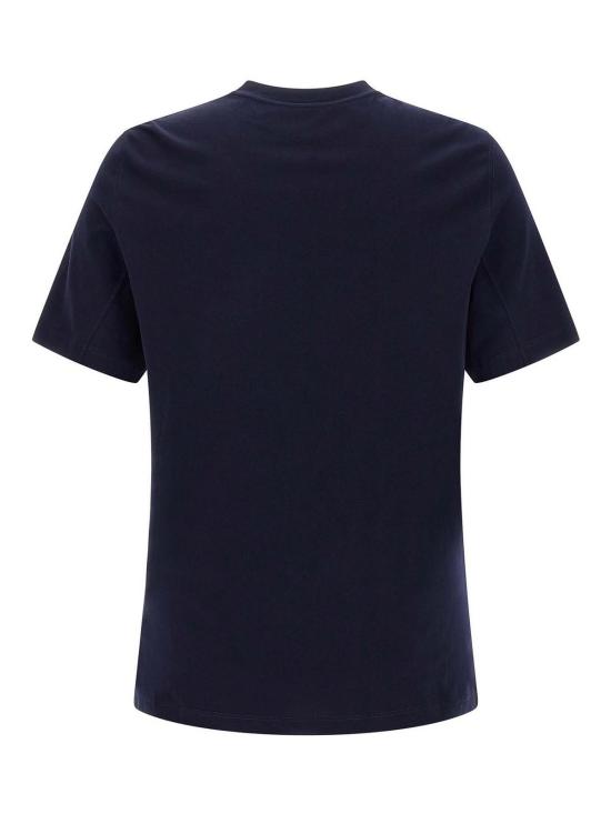 26FW 브루넬로 쿠치넬리 코튼 저지 크루넥 티셔츠 M0B138440CD325 Blue - BRUNELLO CUCINELLI