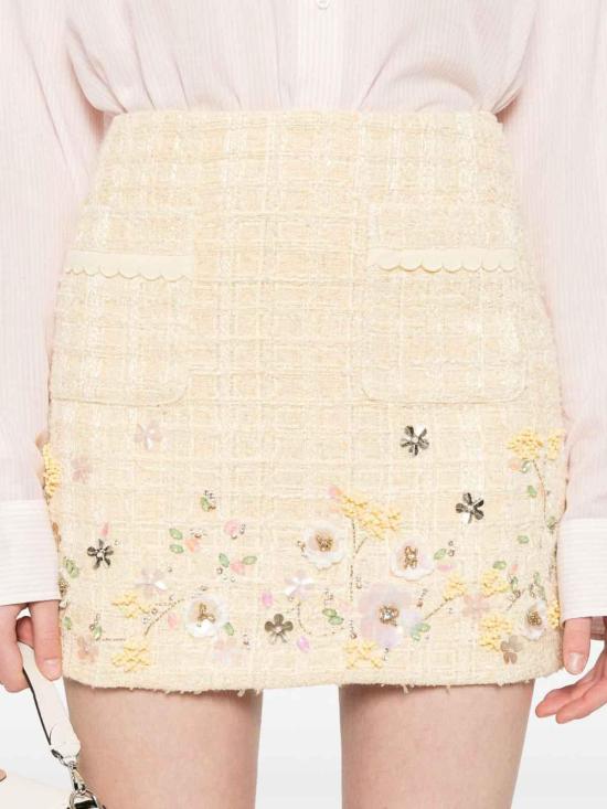 25SS 엘리자베타프랜치 숏 원피스 GO10852E2DC7 Yellow - ELISABETTA FRANCHI