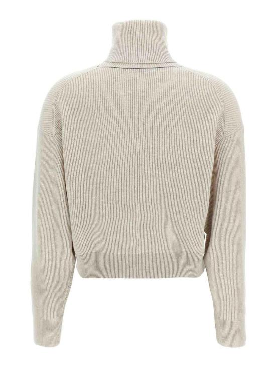 25FW 브루넬로 쿠치넬리 터틀넥 버진 울·캐시미어·실크 잉글리시 립 스웨터 M16129313C9610 - BRUNELLO CUCINELLI