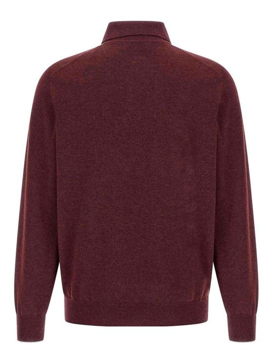  브루넬로 쿠치넬리 폴로 티셔츠 M2200295CEG54 Dark Red - BRUNELLO CUCINELLI