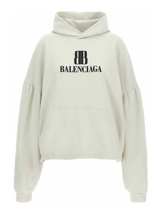 25FW 발렌시아가 로고 후드 티셔츠 818433TSVO39012