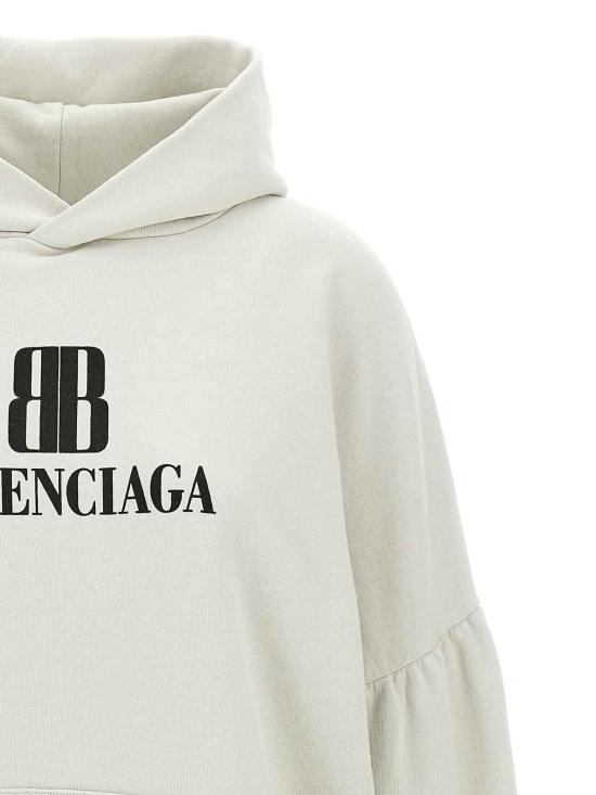 25FW 발렌시아가 로고 후드 티셔츠 818433TSVO39012 - BALENCIAGA