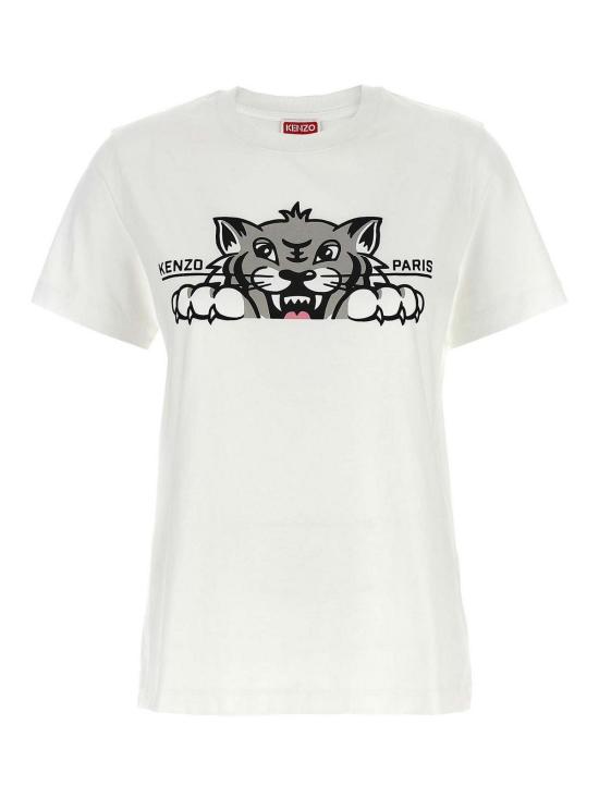  겐조 반팔 티셔츠 FF62TS3524SO02 White