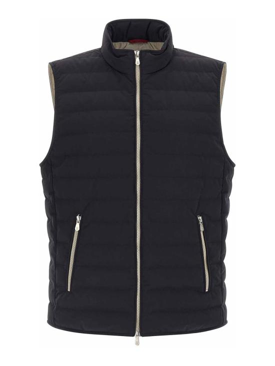 26FW 브루넬로 쿠치넬리 타프타 패딩 베스트 MM4911797CVL16 Blue