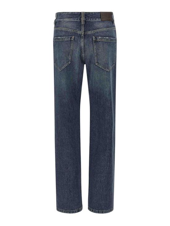 25FW 브루넬로 쿠치넬리 스트레이트 팬츠 MA095P4035C9039 Blue - BRUNELLO CUCINELLI