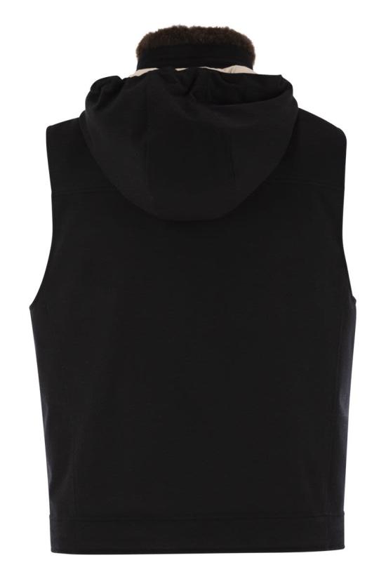 25FW 브루넬로 쿠치넬리 베스트 MM4701656 CJF35 BLACK - BRUNELLO CUCINELLI