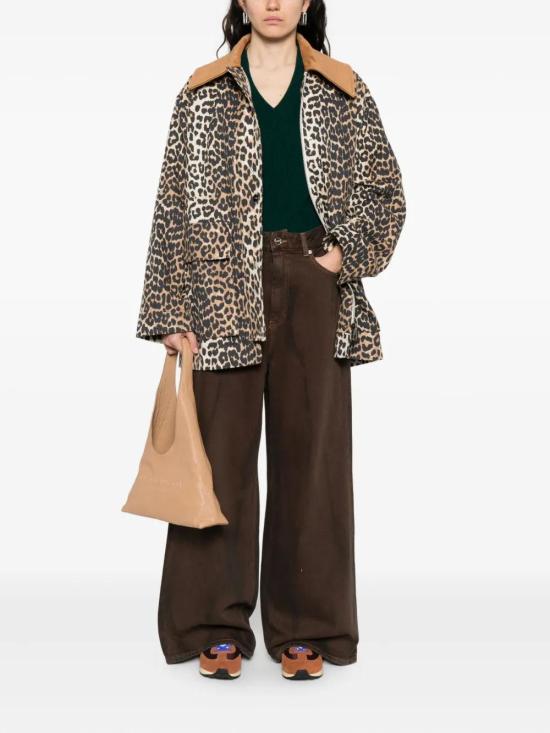 25FW 가니 오버다이드 헤비 데님 베기 팬츠 J1737 979 BROWN - GANNI