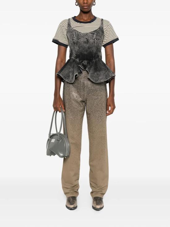 25FW 골든구스 스트레이트 팬츠 GWP00844P00207515184 GREEN - GOLDEN GOOSE