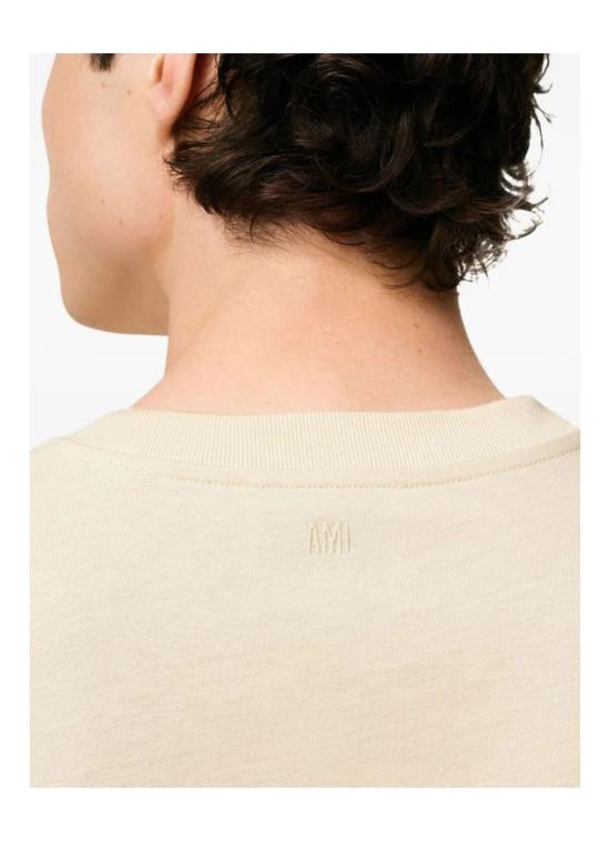 25FW 아미 반팔 티셔츠 H25UTS341726 185 IVOIRE - AMI