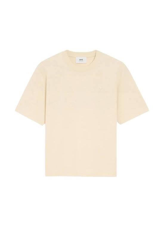 25FW 아미 반팔 티셔츠 H25UTS341726 185 IVOIRE