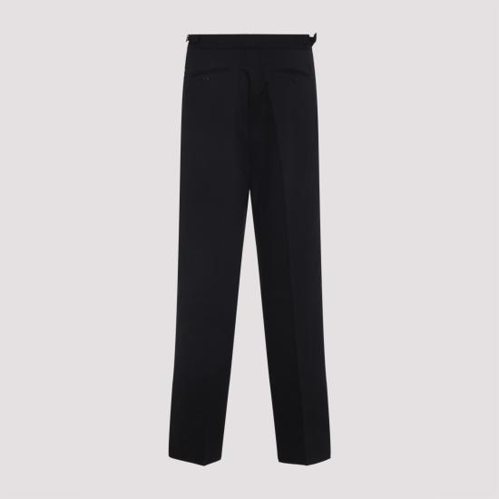 25FW 카사블랑카 스트레이트 팬츠 MPF25TR32101 BLACK - CASABLANCA