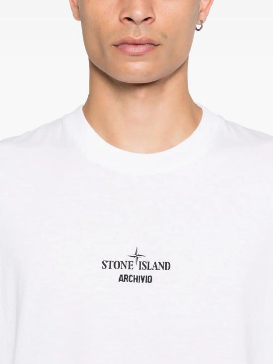 25FW 스톤 아일랜드 반팔 티셔츠 K2S152100037S0091 V0001 WHITE - STONE ISLAND