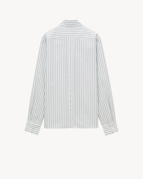 25FW 생로랑 긴팔 셔츠 848033Y6K47 9185 TAUPENOIR - SAINT LAURENT