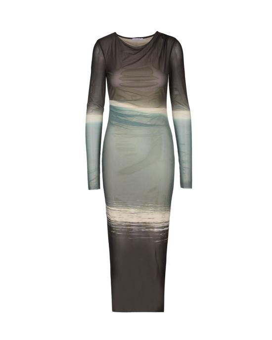 25FW 파트리지아페페 롱 원피스 8A1578J324FM43 DAWN STRIPES