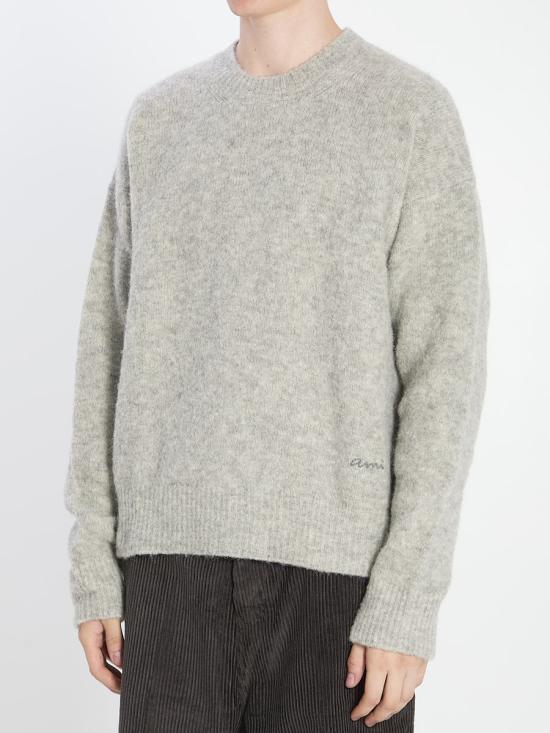 25FW 아미 스웨터 8798203 HKS824 KN0021 050 GREY - AMI
