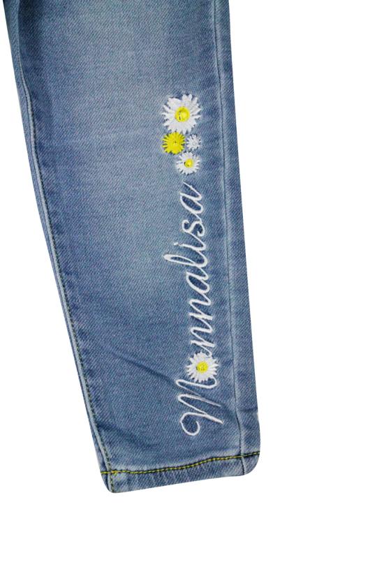 25FW [키즈] 모나리자 스트레이트 팬츠 199400 90500061 Denim - MONNALISA