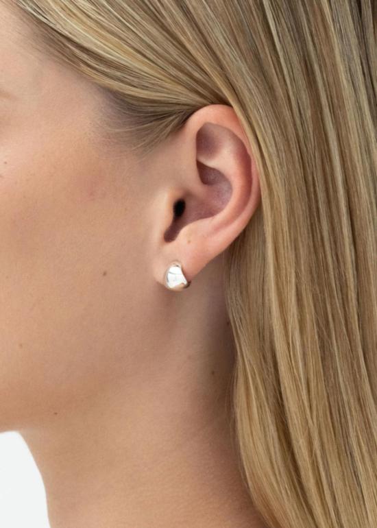  니나 고든 이어링 폴드 후프 스몰 실버 - NINA GORDON