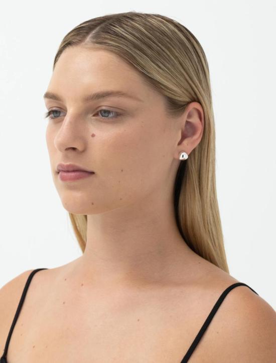  니나 고든 이어링 폴드 후프 스몰 실버 - NINA GORDON