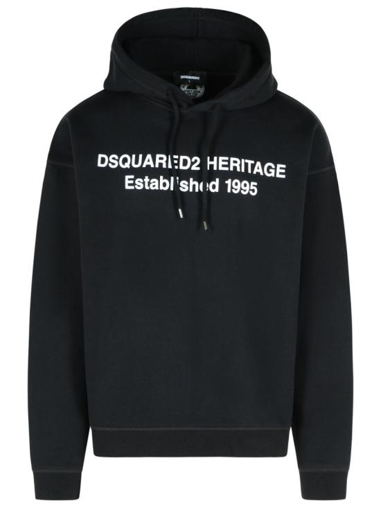 25FW 디스퀘어드2 후드 티셔츠 S74GU0897 S25516 900 Black