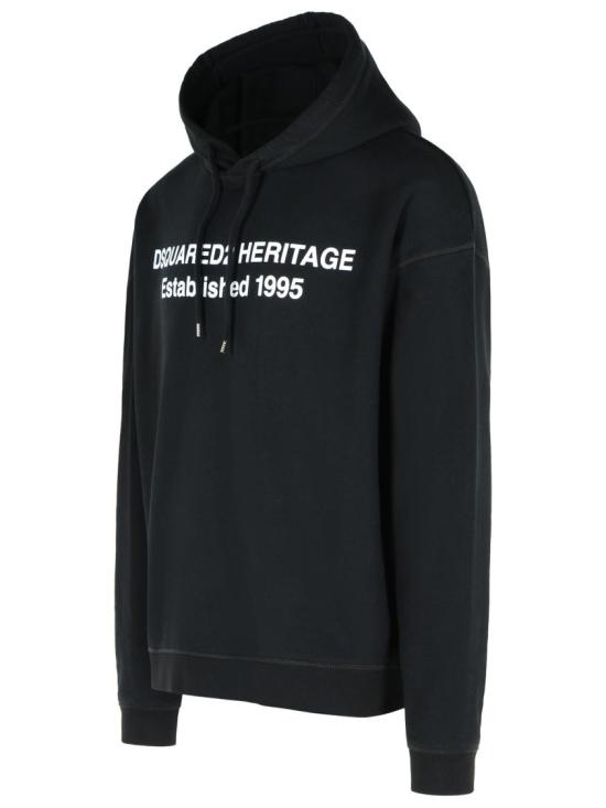 25FW 디스퀘어드2 후드 티셔츠 S74GU0897 S25516 900 Black - DSQUARED2