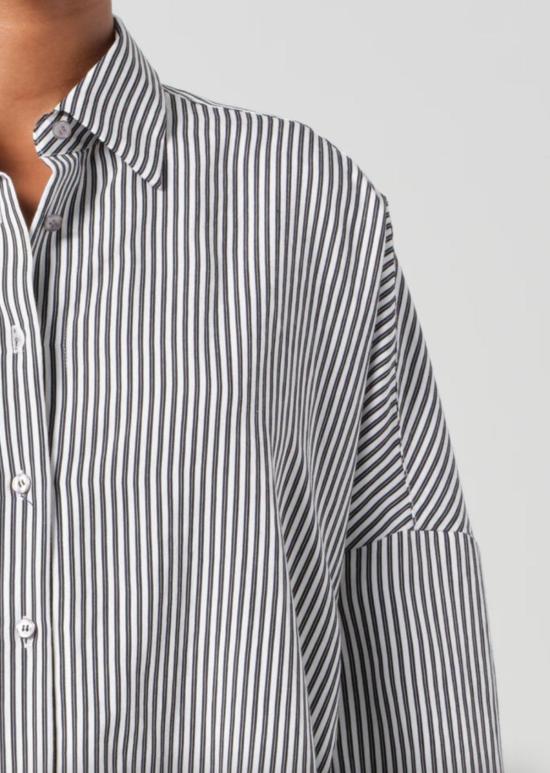  에이골디 폴로 티셔츠 아골드 루 셔츠 솔렌 스트라이프 - AGOLDE