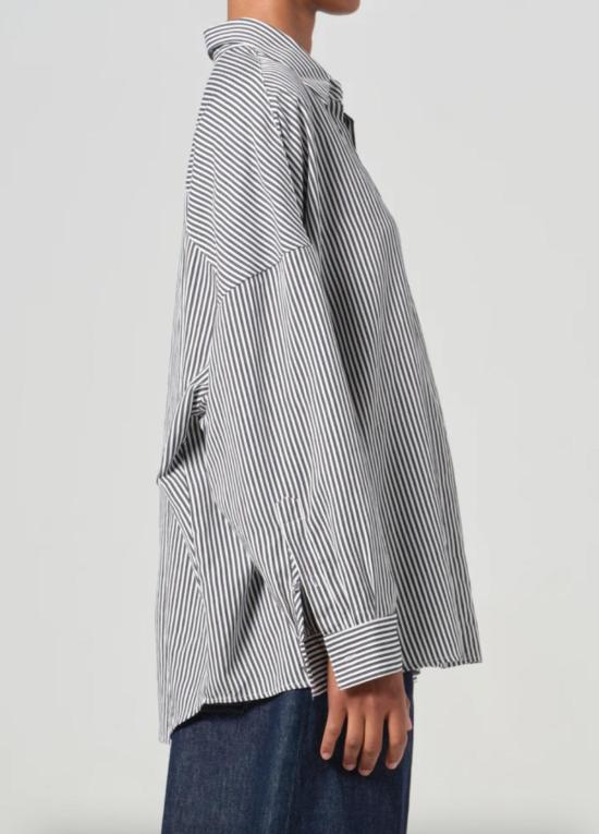  에이골디 폴로 티셔츠 아골드 루 셔츠 솔렌 스트라이프 - AGOLDE