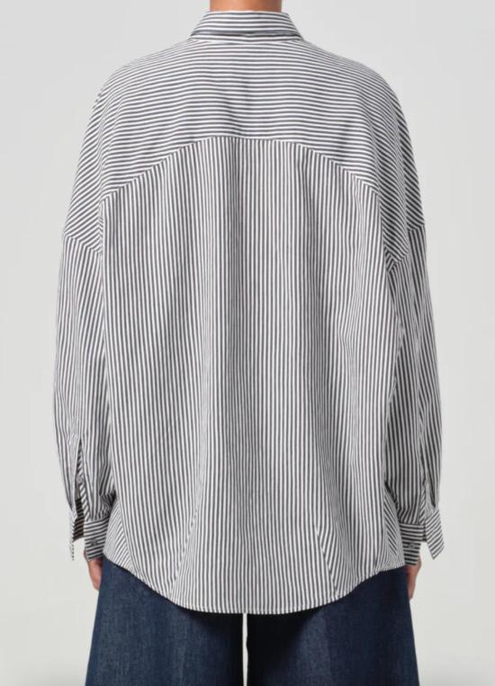  에이골디 폴로 티셔츠 아골드 루 셔츠 솔렌 스트라이프 - AGOLDE