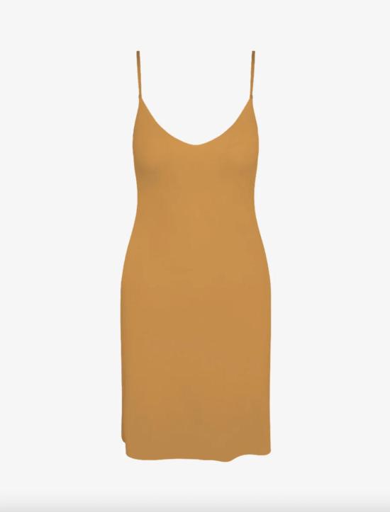  코만도 숏 원피스 커맨도 테일러드 슬립 카라멜