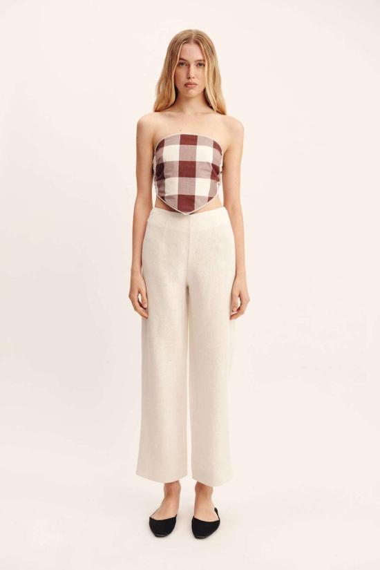  포제 블라우스 포시 칼리 타이 탑 - POSSE