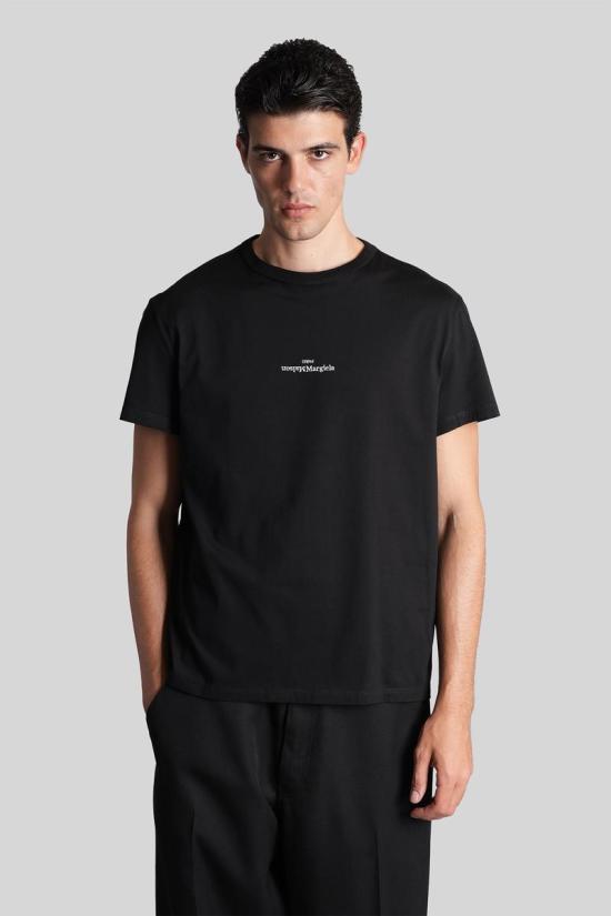 25FW 마르지엘라 반팔 티셔츠 383876 S30GC0701S22816 Black