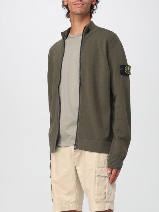 25FW 스톤 아일랜드 집업 니트 5100062S00A1 V0054 Military - STONE ISLAND