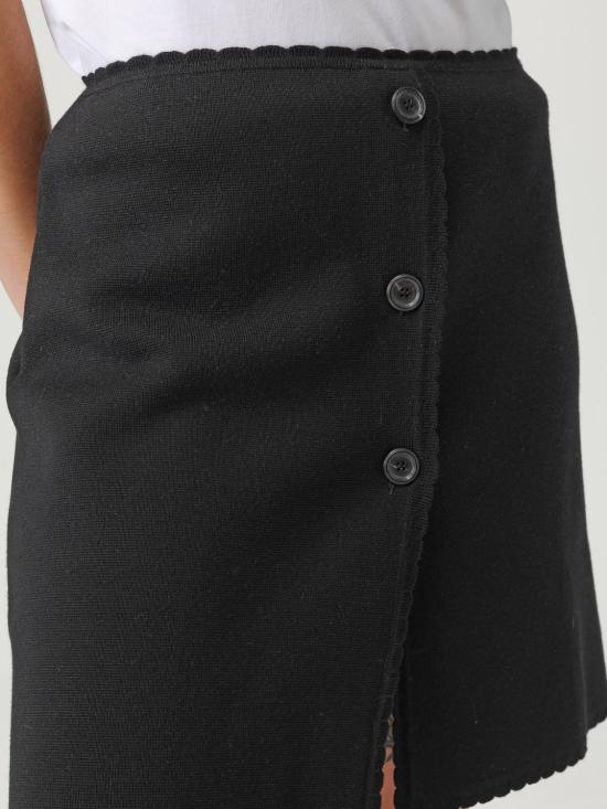 25FW 모스키노 스커트 01845500 0555 Black - MOSCHINO