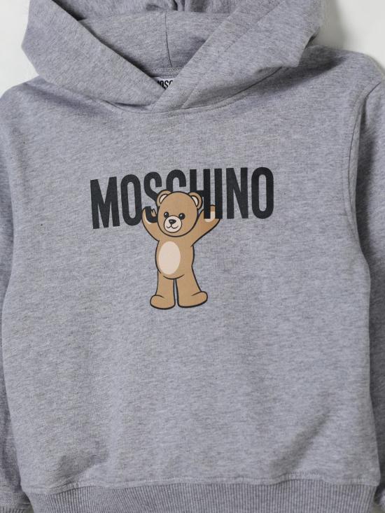 25FW [키즈] 모스키노 풀오버 HUF09FLCA40 60901 Grey - MOSCHINO