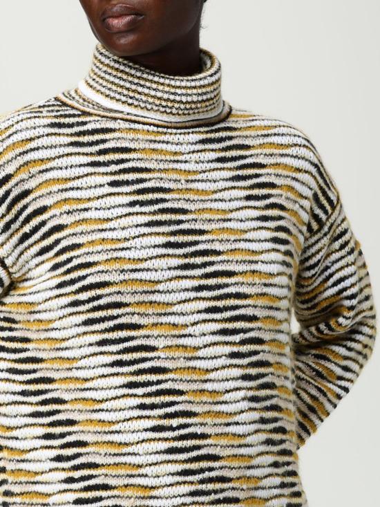 25FW 미소니 터틀넥 DS25WN01BK01BT SM9SU White - MISSONI