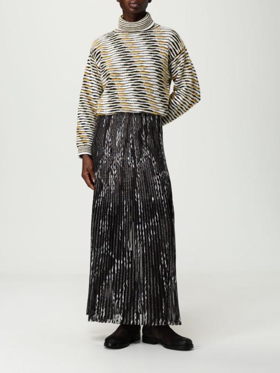 25FW 미소니 터틀넥 DS25WN01BK01BT SM9SU White - MISSONI