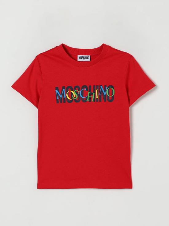 25FW [키즈] 모스키노 티셔츠 HUM05ILAA10 50109 Pink