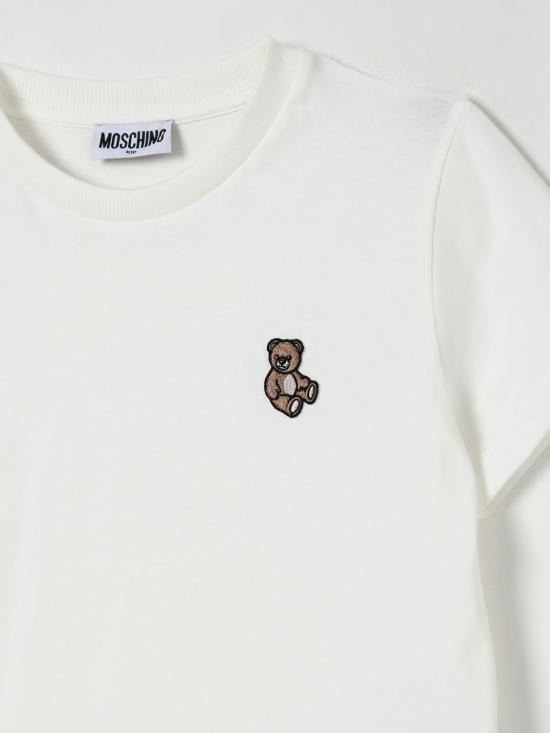 25FW [키즈] 모스키노 티셔츠 HPM058LAA34 10063 Yellow Cream - MOSCHINO