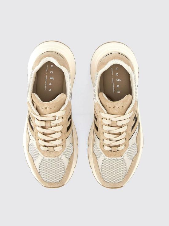 25FW 호간 HI-FI 하이파이 플랫폼 스니커즈 HXW6690FK70UHU 32TL Beige - HOGAN