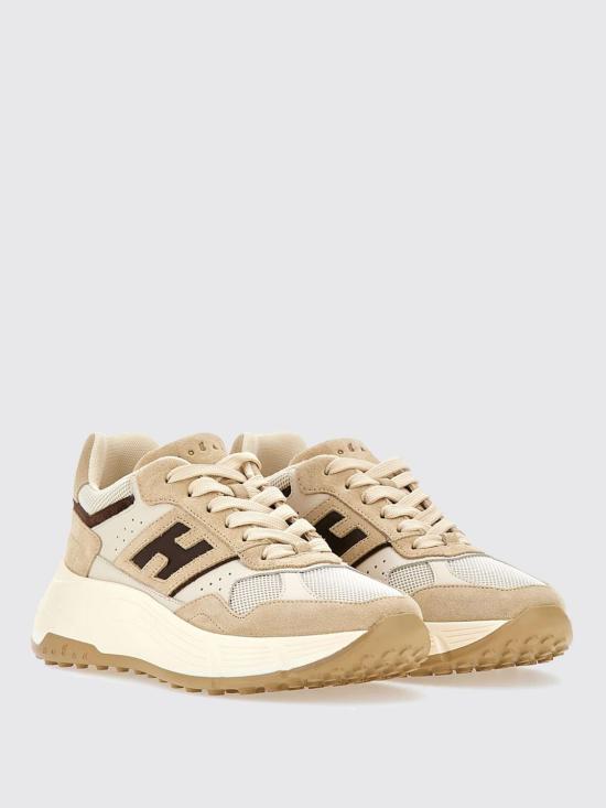 25FW 호간 HI-FI 하이파이 플랫폼 스니커즈 HXW6690FK70UHU 32TL Beige - HOGAN